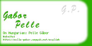 gabor pelle business card